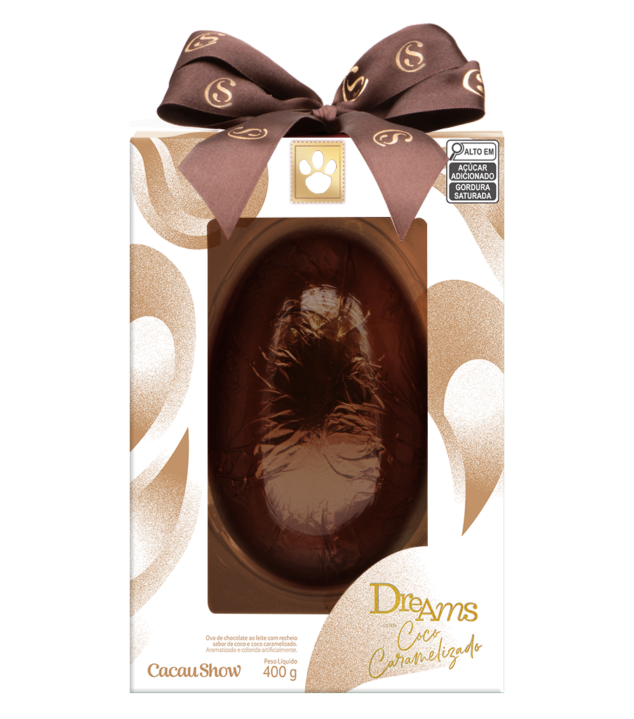 Ovo de Páscoa Dreams Coco Caramelizado